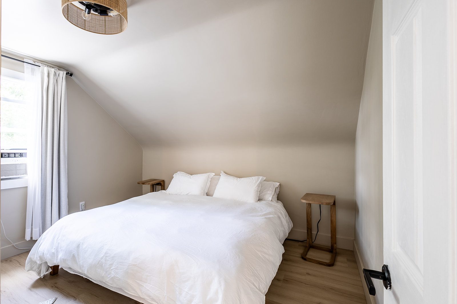 Upstairs bedroom under the eaves